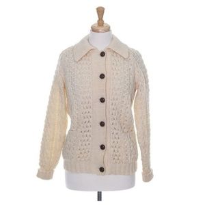 Vintage Fisherman’s Sweater Cardigan thick knit